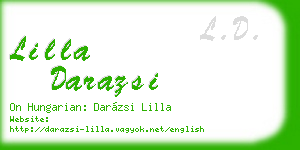 lilla darazsi business card